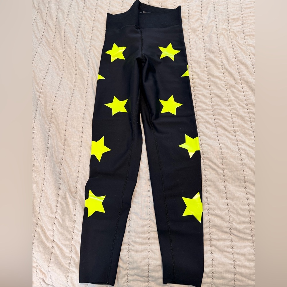 Ultracor Black Knockout Leggings with Neon Stars